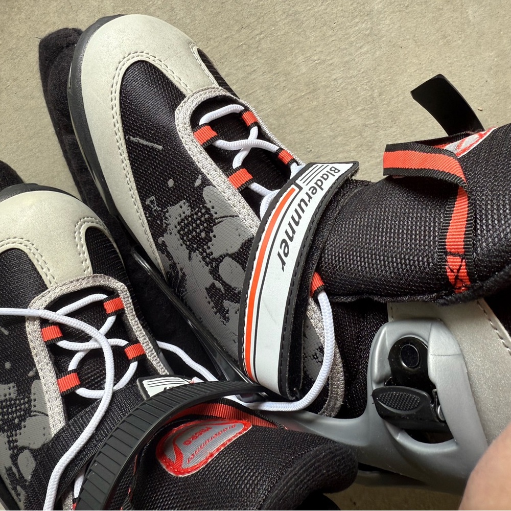 Bladerunner Black and Gray ice skates